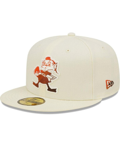 Бейсболка унисекс New Era Cleveland Browns цвет кремовый Chrome Color Dim 59FIFTY