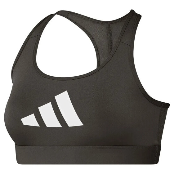 ADIDAS Powerreact Big Logo Graphic sports bra