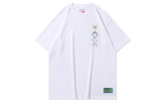 李宁 BADFIVE篮球系列宽松圆领短袖T恤 男款 白色 / Футболка BADFIVET T-Shirt AHSQ803-5