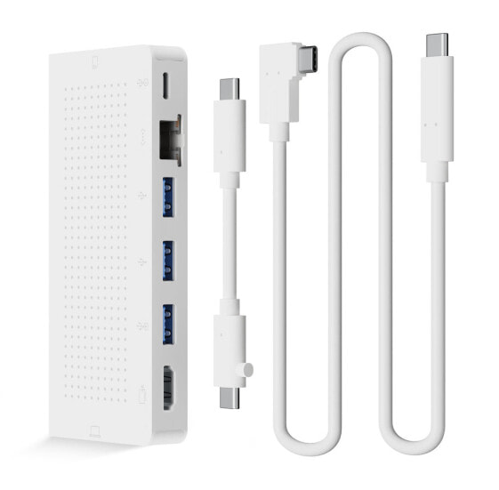 Жесткий диск Twelve South LLC StayGo - Wired - USB 3.2 Gen 1 (3.1 Gen 1) Type-C - 85 W - 10,100,1000 Mbit/s - Белый - MicroSD (TransFlash) - SD