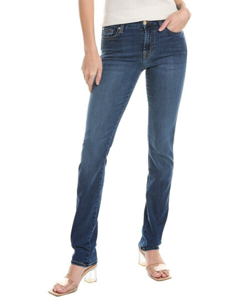 7 For All Mankind Kimmie New Luxe Duc Form Fitted Straight Leg Jean Women's Blue
