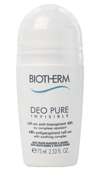 Шариковый дезодорант Deo Pure Invisible Biotherm BIOPUIF2107500 75 ml