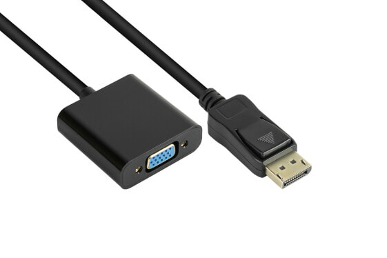 Аксессуар Разъемы и переходники GOOD CONNECTIONS DP-AD11 DisplayPort - VGA (D-Sub) - 2 м - Прямой разъем - Женский - Мужской