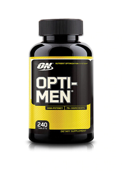 Optimum Nutrition Opti-Men Мужской мультивитаминный комплекс для клеточной энергии, ускорения метаболизма и укрепления иммунитета 240 таблеток