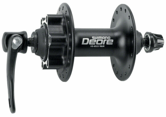 Shimano Deore HB-M525A Front Hub - QR x 100mm, 6-Bolt, Black, 36h