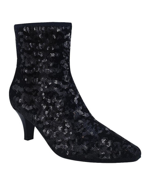 Women's Naja Sequin Stretch Dress Booties