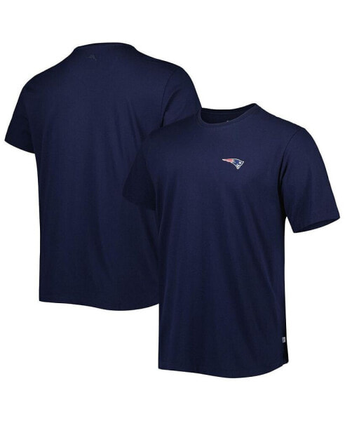 Men's Navy New England Patriots Bali Skyline T-shirt