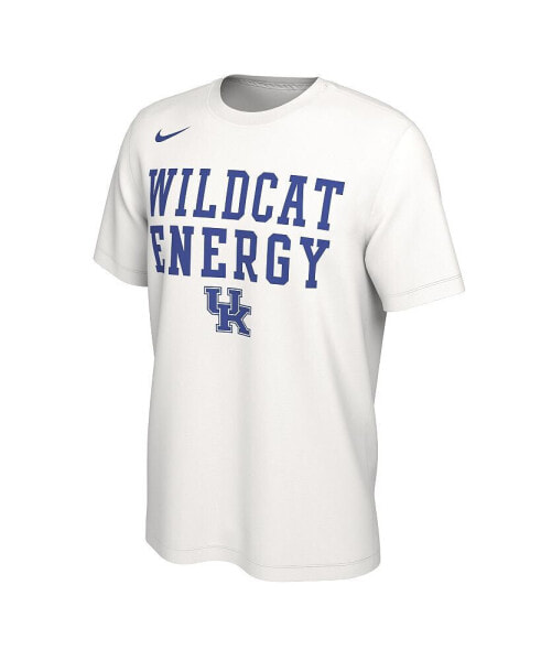 Men's White Kentucky Wildcats 2024 On Court Bench T-shirt