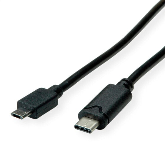 ROLINE 11.02.8781 - 3 m - USB C - Micro-USB B - USB 2.0 - 480 Mbit/s - Black