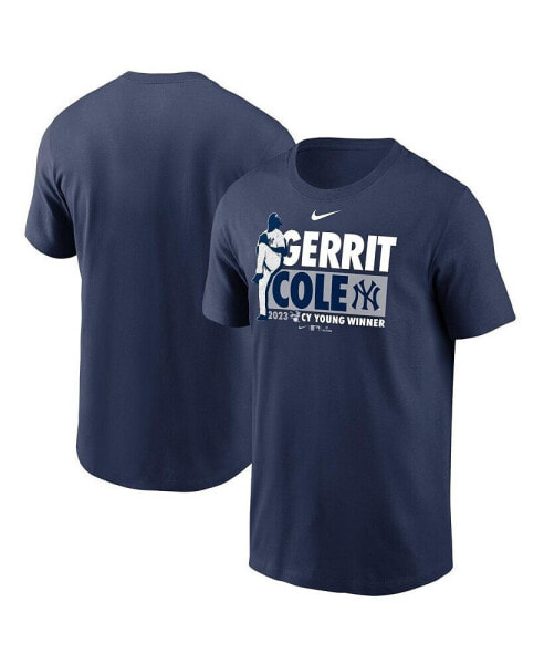 Men's Gerrit Cole Navy New York Yankees 2023 AL Cy Young Award Winner T-shirt