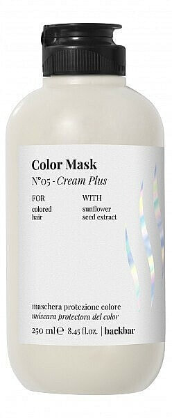 Leichte Schutzmaske für coloriertes Haar - Farmavita Back Bar No5 Color Mask Cream Plus 250 ml