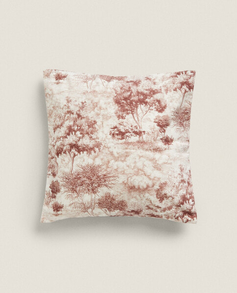 Toile de jouy cushion cover