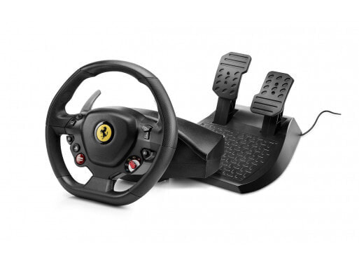 ThrustMaster T80 Ferrari 488 GTB Edition - Steering wheel + Pedals - PlayStation 4 - Digital - Wired - Black - 3.5 kg