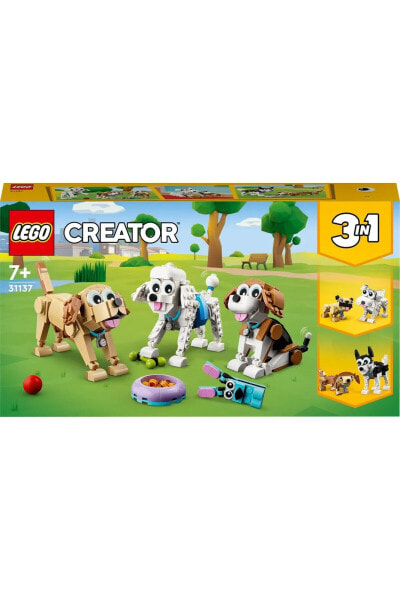 ® Creator Sevimli Köpekler 31137 - 7 Yaş ve Üzeri Çocuklar için Oyuncak Yapım Seti (475 Parça)