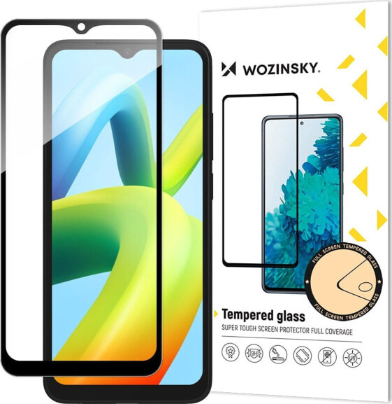 Wozinsky Wozinsky Full Glue Tempered Glass szkło hartowane do Xiaomi Redmi A2 / Redmi A1 9H na cały ekran z czarną ramką