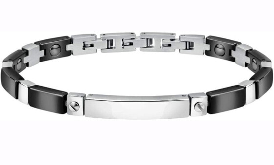 SECTOR Herren Armband CERAMIC BR. BLK CERAMIC & SCREW 22CM