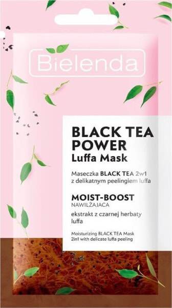 Bielenda Maseczka Black Tea Power 2w1 z peelingiem Luffa