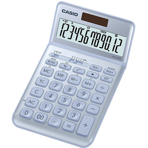 Калькулятор настольный CASIO JW-200SC - базовый - 12 цифр - синий