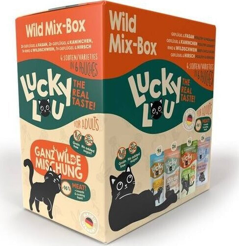 Catz Finefood Lucky Lou Karma Dla Kota Wild Mix-Box Saszetki 6x125g