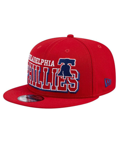 Men's Red Philadelphia Phillies Game Day Bold 9FIFTY Snapback Hat