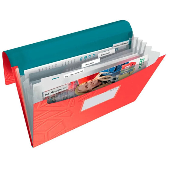 LEITZ Urban Chic PP A4 6 Separators Accordion Folder