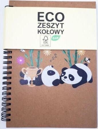 Блокнот экологичный YOYO Kołozeszyt A5/60K Eco panda