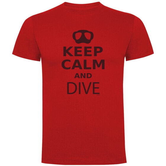 KRUSKIS Keep Calm and Dive short sleeve T-shirt