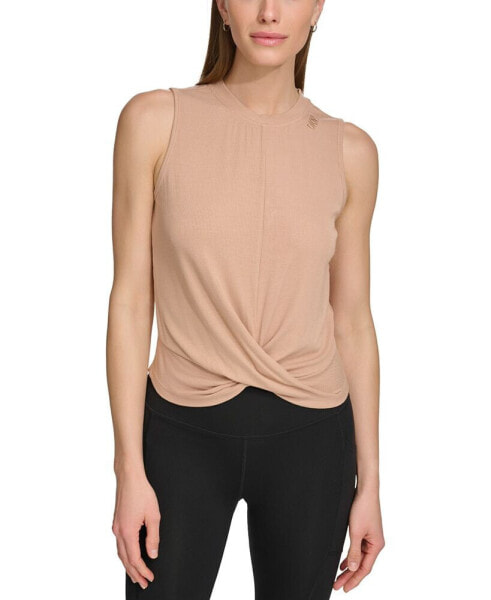 Women's Rib-Knit Twist-Hem Tank