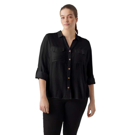 VERO MODA CURVE Bumpy New Long Sleeve Shirt