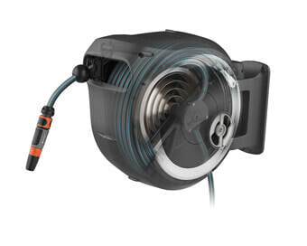 Катушка для шланга Gardena RollUp Wall-mounted reel - Automatic - Functional - Black - Grey - Wall-mounted - -90 - 90°