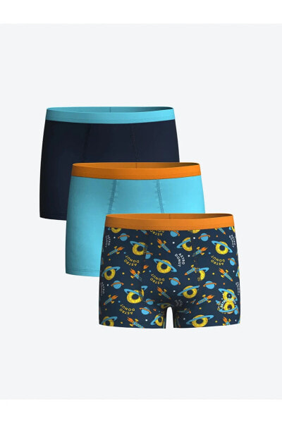 LCW Kids Baskılı Erkek Çocuk Boxer 3'lü