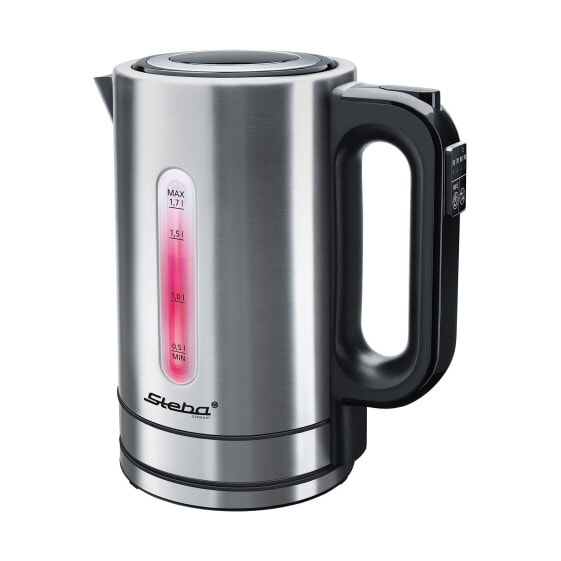 Steba WK 21 INOX - 1.7 L - 2200 W - Stainless steel - Plastic,Stainless steel - Adjustable thermostat - Water level indicator