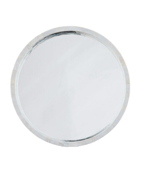 Mother of Pearl Mirror, Quick Ship