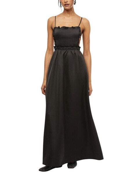 Weworewhat Ruffle Bib Maxi Dress Women's