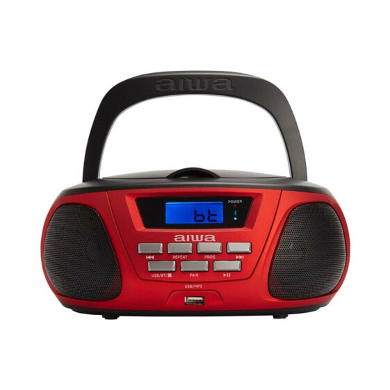 CD-проигрыватель с Bluetooth, MP3 и радио Aiwa BBTU-300RD Чёрный Красный