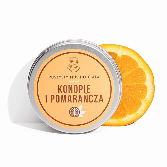 Körpermousse mit Hanf und Orange