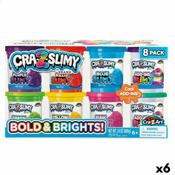 Пластилиновая игра Cra-Z-Art Bold&Brights (6 штук) Slime