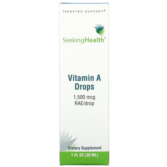 Капли витамин А Seeking Health, 2,500 IU, 30 мл