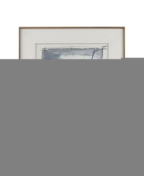 Abstract Reveal Double Matted Framed Glass Wall Art