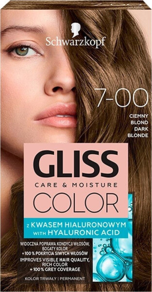 Schwarzkopf Gliss Color nr 7-00 ciemny blond