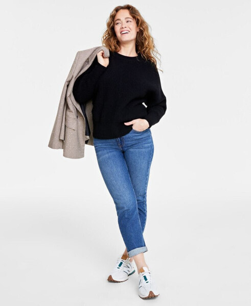 Women's Dolman-Sleeve Crewneck Sweater, Created for Macy's