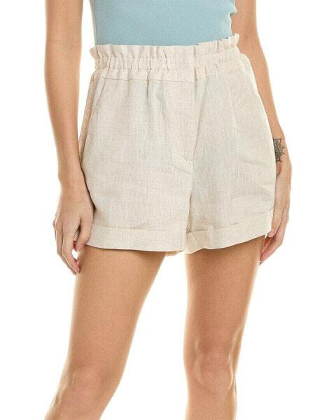 Wayf Linen Short Women's Brown L