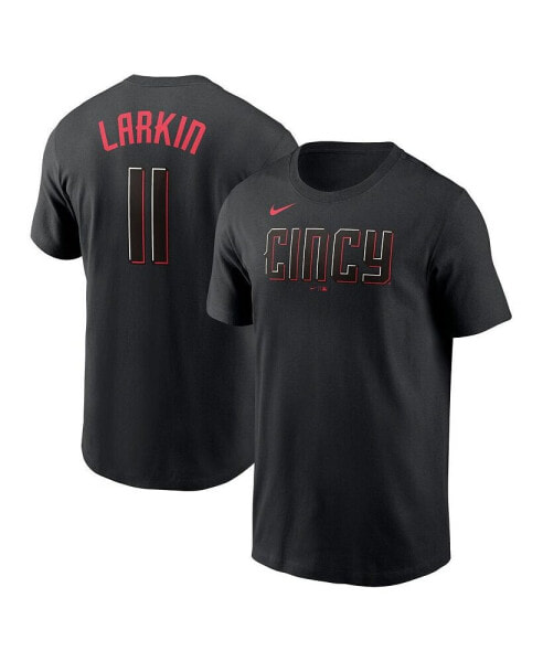 Men's Barry Larkin Cincinnati Reds 2023 City Connect Name and Number T-shirt