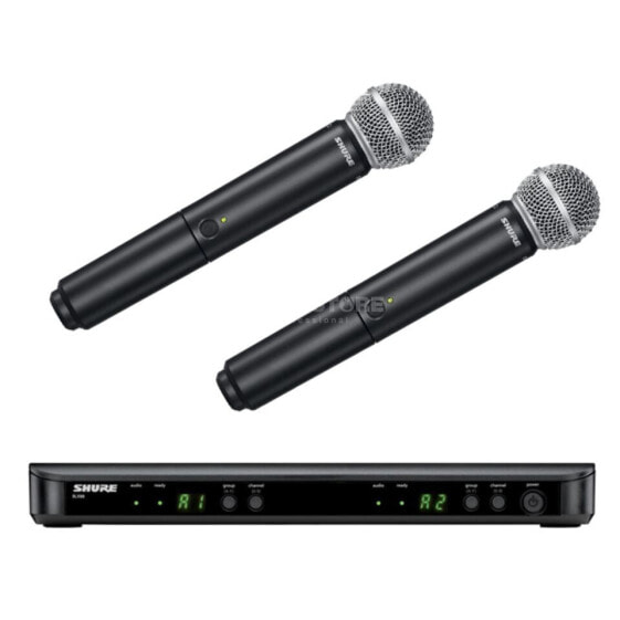 Shure BLX288E/SM58 T11, 863-865MHz Wireless Dual Handheld System