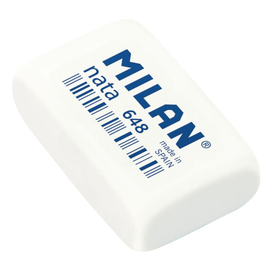 Ластик белый маленький MILAN Box 48 Nata®