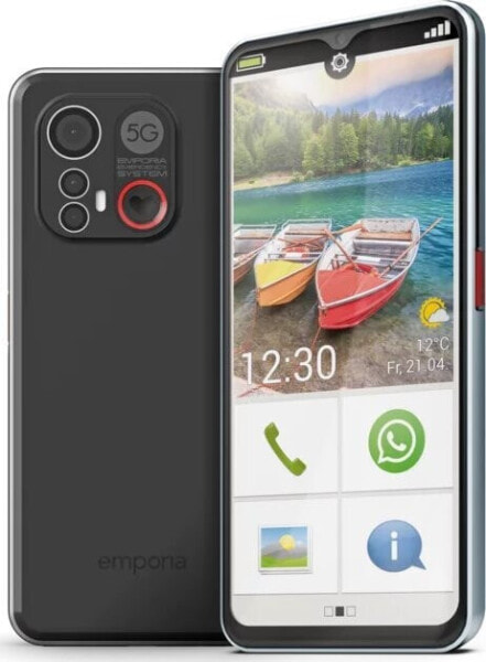 Smartfon Emporia Smart 6 5G 6/128GB Czarny (E6_001)