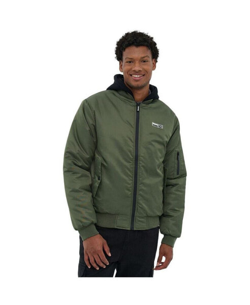 Men's Bomper Fleece Hood Bomber Jacket