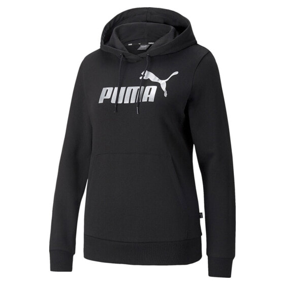 PUMA Ess+ Metallic Logo hoodie