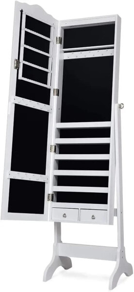 Шкаф для украшений с 14 LED-светильниками Costway Schmuckschrank