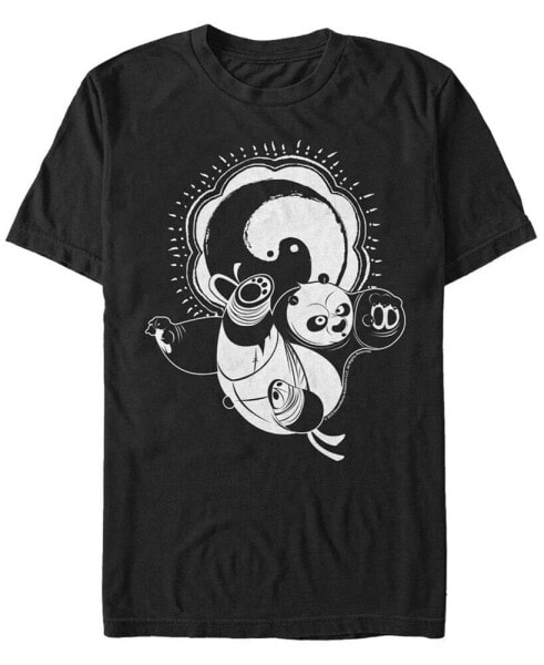 Kung Fu Panda Men's Po Yin Yang Panda Short Sleeve T-Shirt